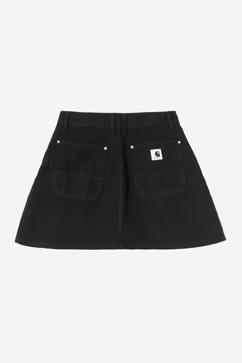 Carhartt WIP, W' Billie Single Knee Skirt, Black, Stone washed