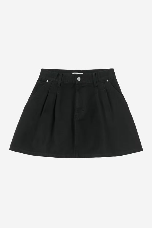 Carhartt WIP, W' Billie Single Knee Skirt, Black, Stone washed