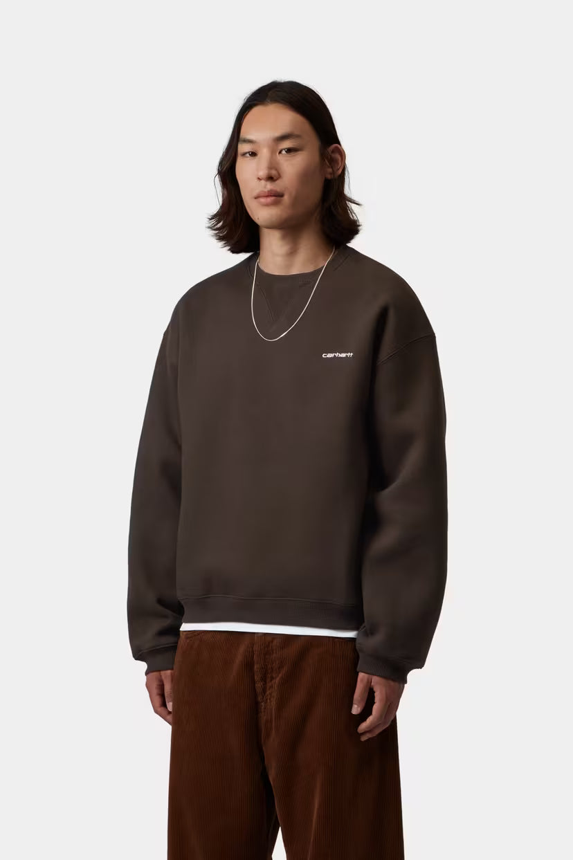 Carhartt WIP, Ebbert Sweatshirt, Tobacco / White