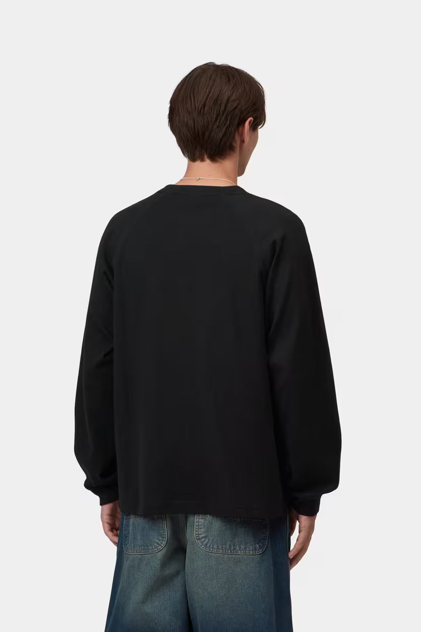 Carhartt WIP, L/S Signature Rib T-Shirt, Black