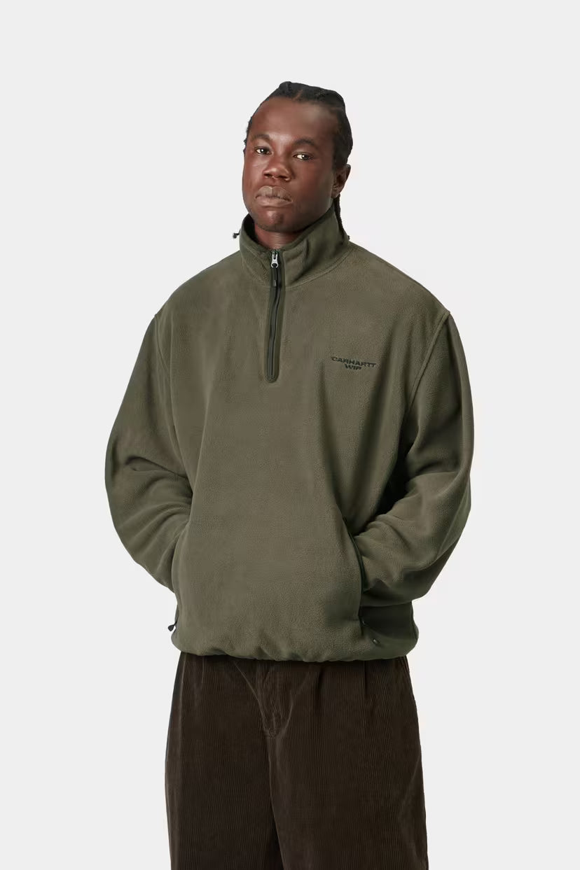 Carhartt WIP, Edmore Half Zip Sweatshirt, Cypress / Black