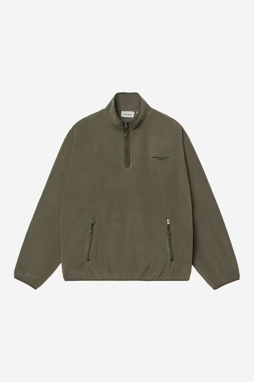 Carhartt WIP, Edmore Half Zip Sweatshirt, Cypress / Black