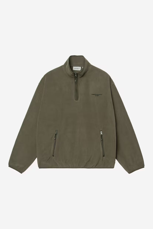 Carhartt WIP, Edmore Half Zip Sweatshirt, Cypress / Black