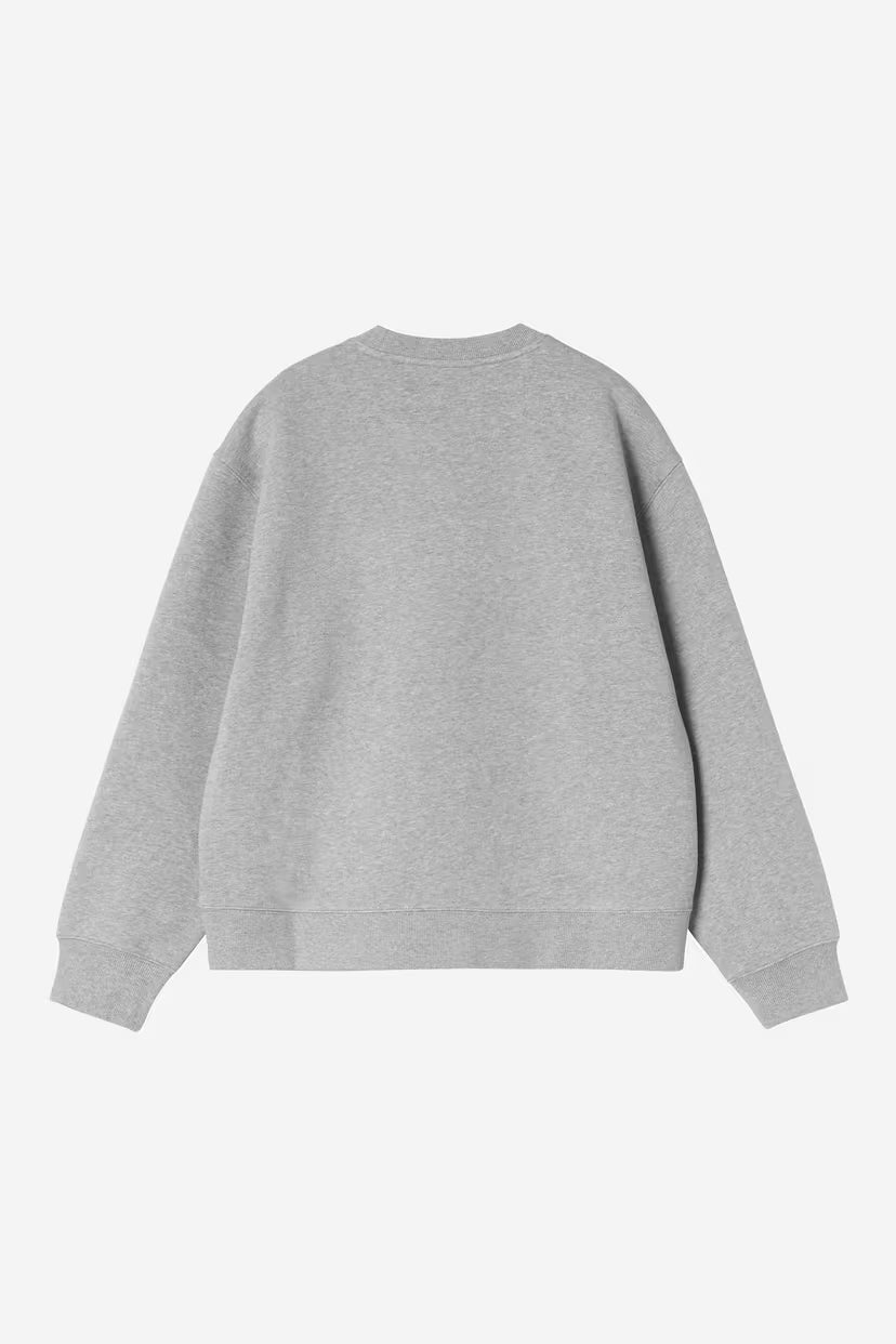 Carhartt WIP, W' Small Heart Patch Sweatshirt, Grey Heather