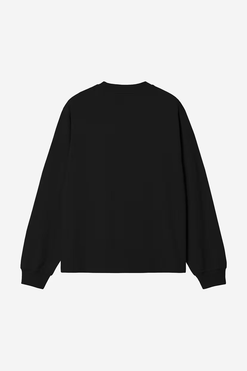 Carhartt WIP, W'L/S Pocket Small Heart T-Shirt, Black