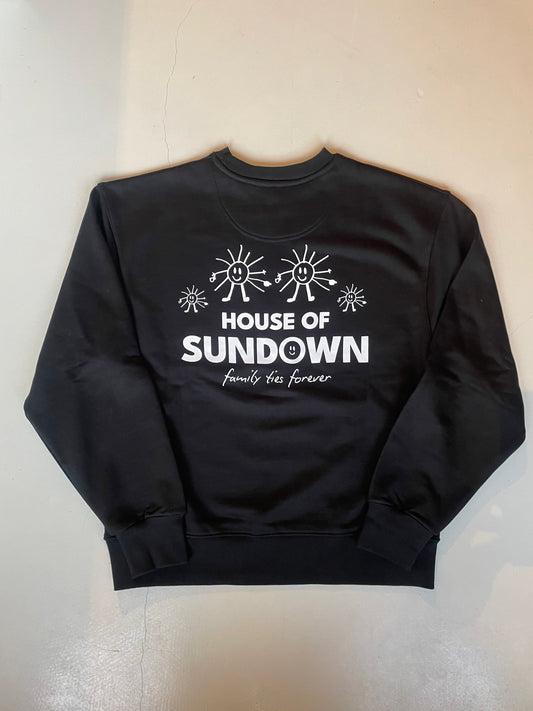 Sundown, Family ties forever Heavy Crewneck, Black
