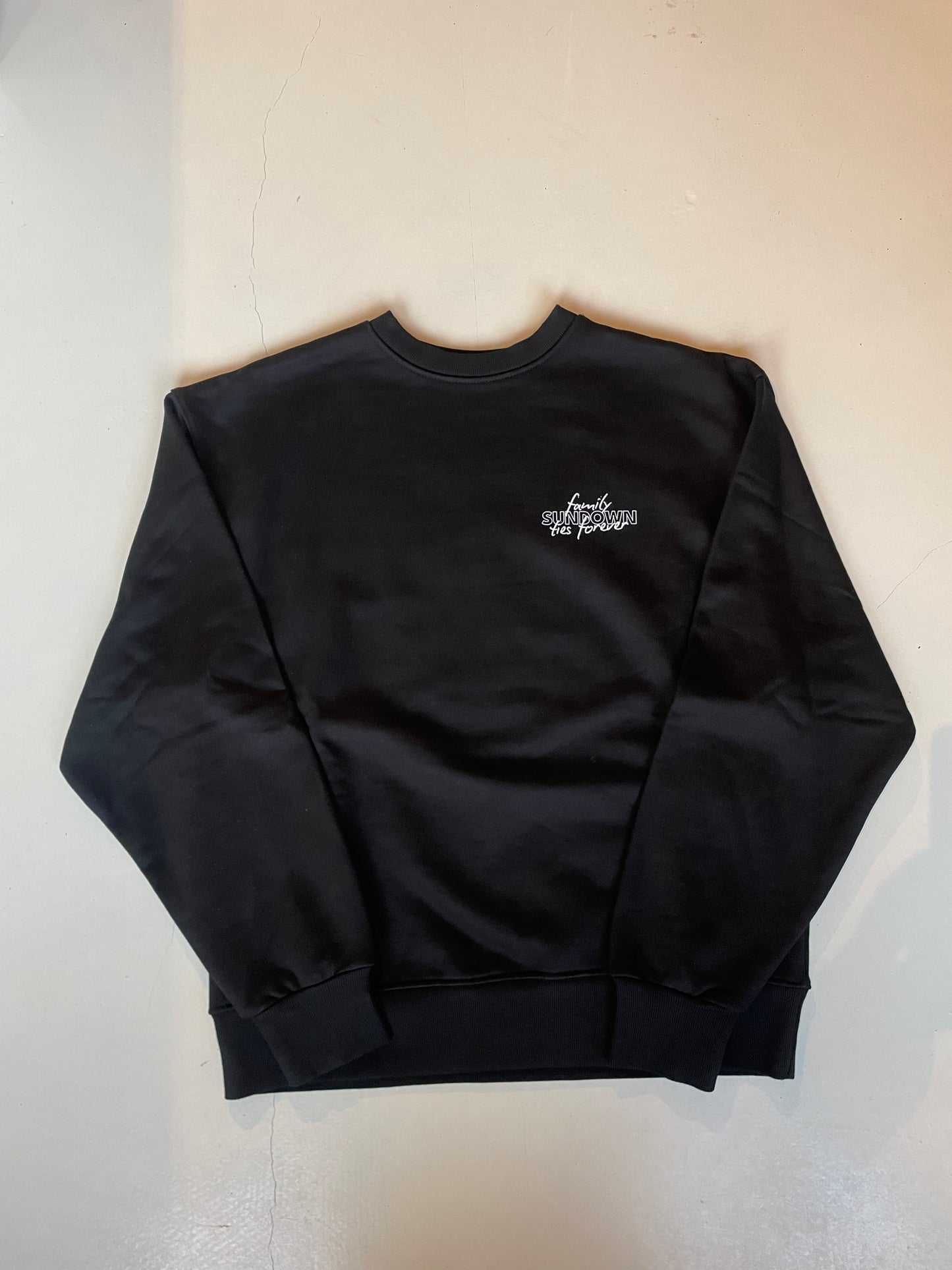 Sundown, Family ties forever Heavy Crewneck, Black