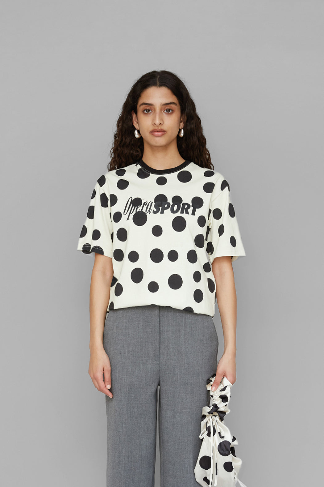 OpéraSport, JINA UNISEX T-SHIRT, Black Dots