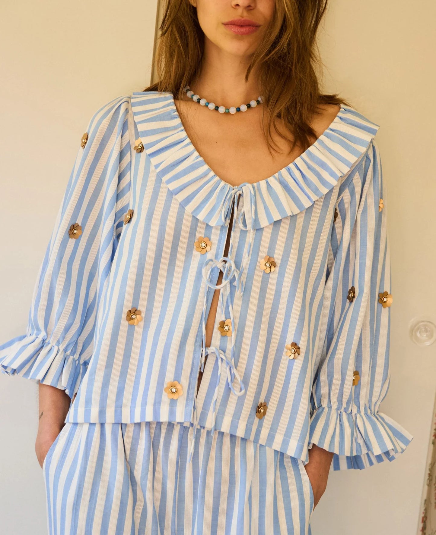 Sissel Edelbo,  KIKI TOP, BLUE STRIPES