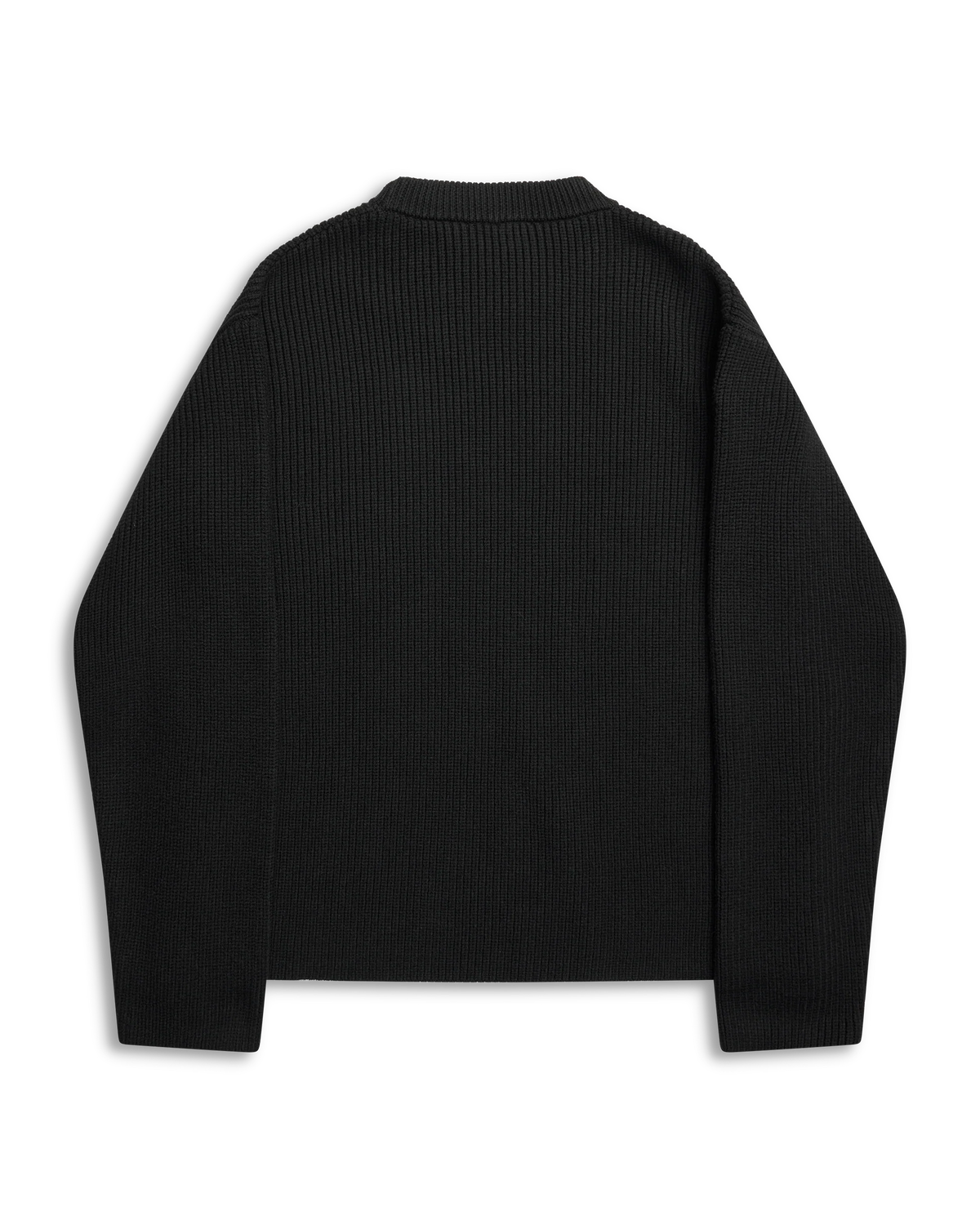 ALIS, LEDLEY RIB KNITTED PULL OVER, Black