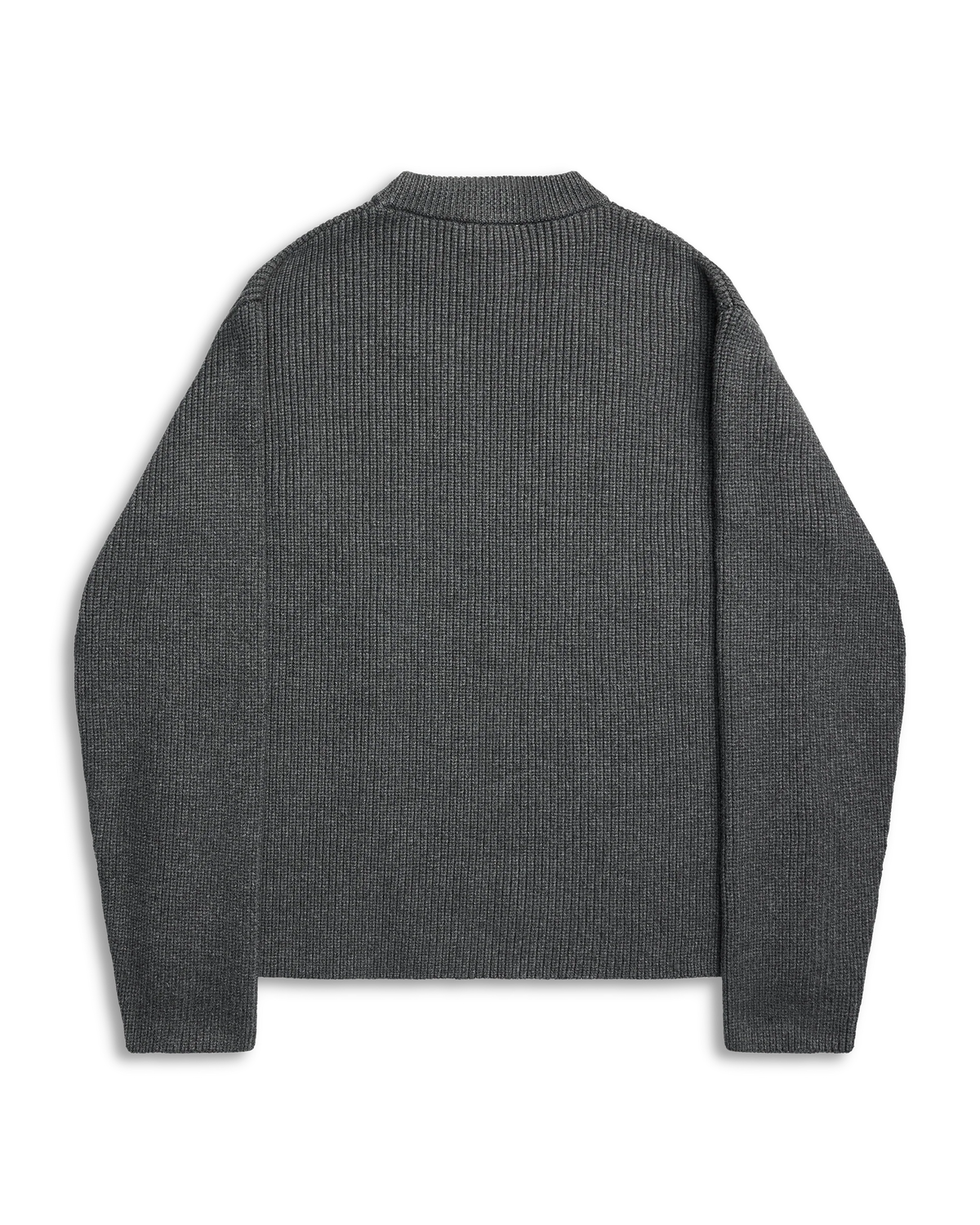 ALIS, LEDLEY RIB KNITTED PULL OVER, Dark Grey