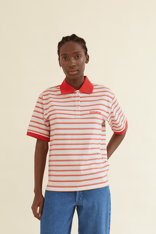 OpéraSPORT, Luna Unisex Polo, Rød striber