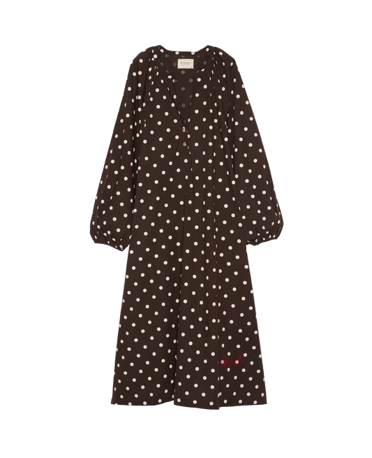Sissel Edelbo, LARA DRESS, BROWN DOT
