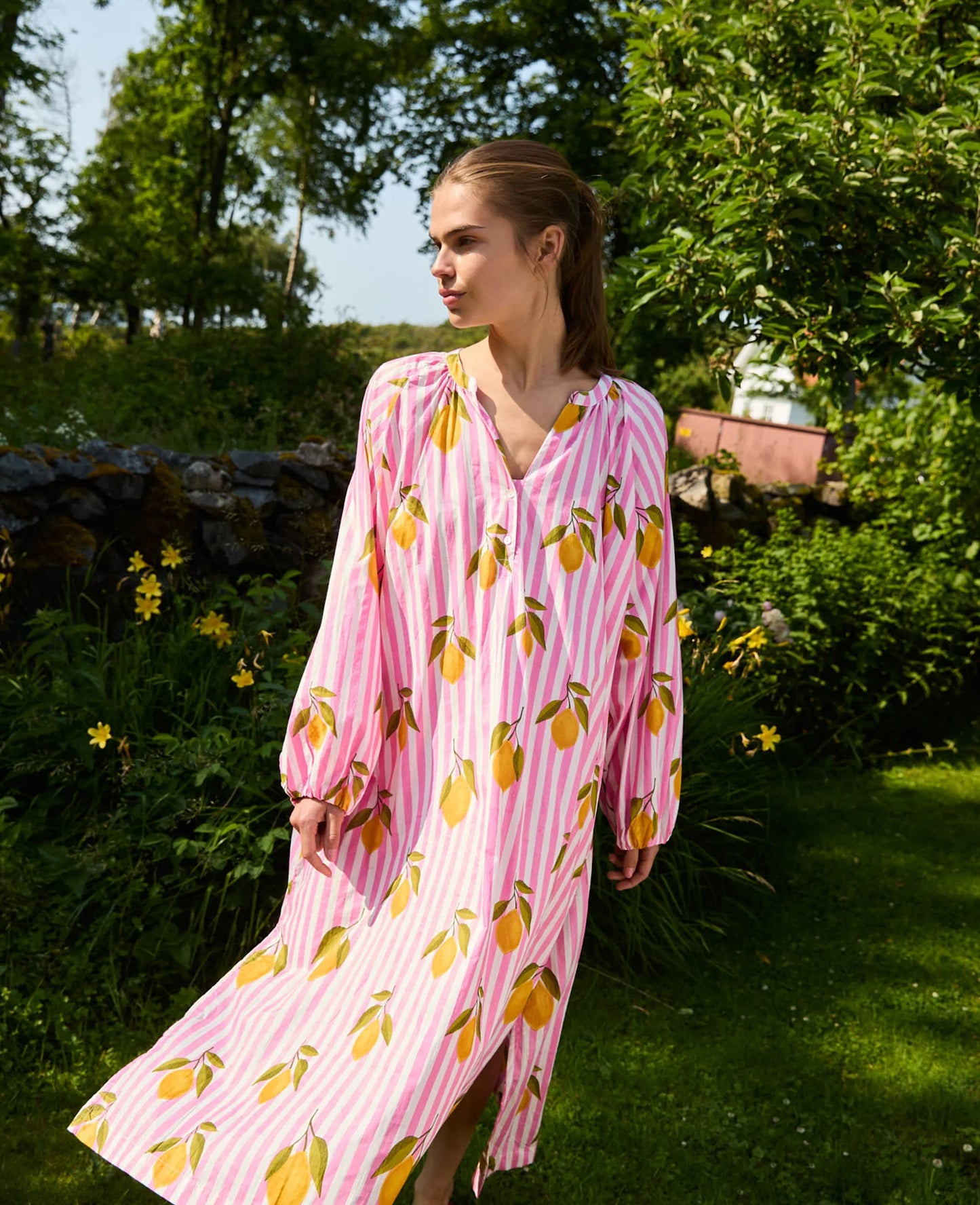 Sissel Edelbo, LARA DRESS, PINK LEMONS