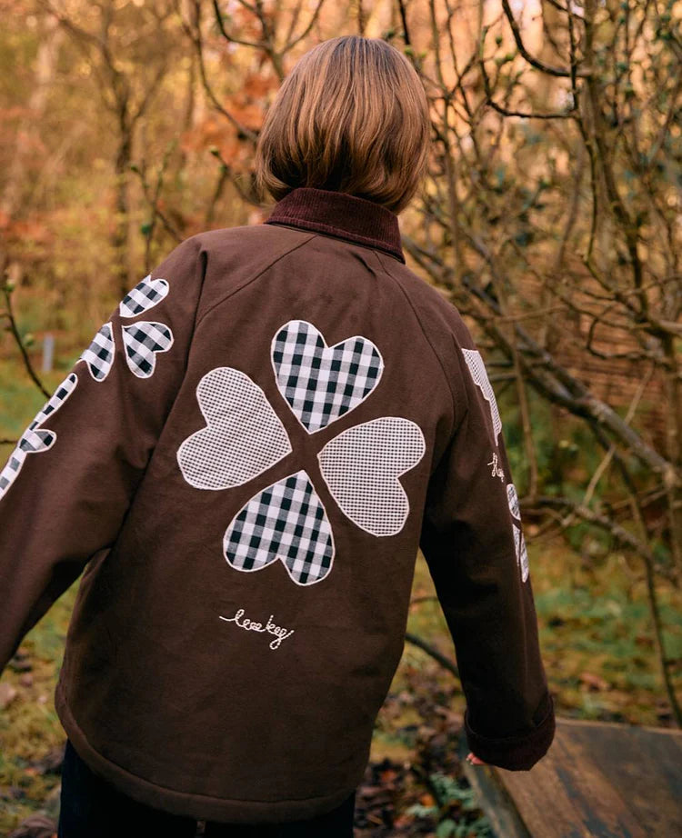 Sissel Edelbo, LILLIBETH JACKET, CHECKED BROWN