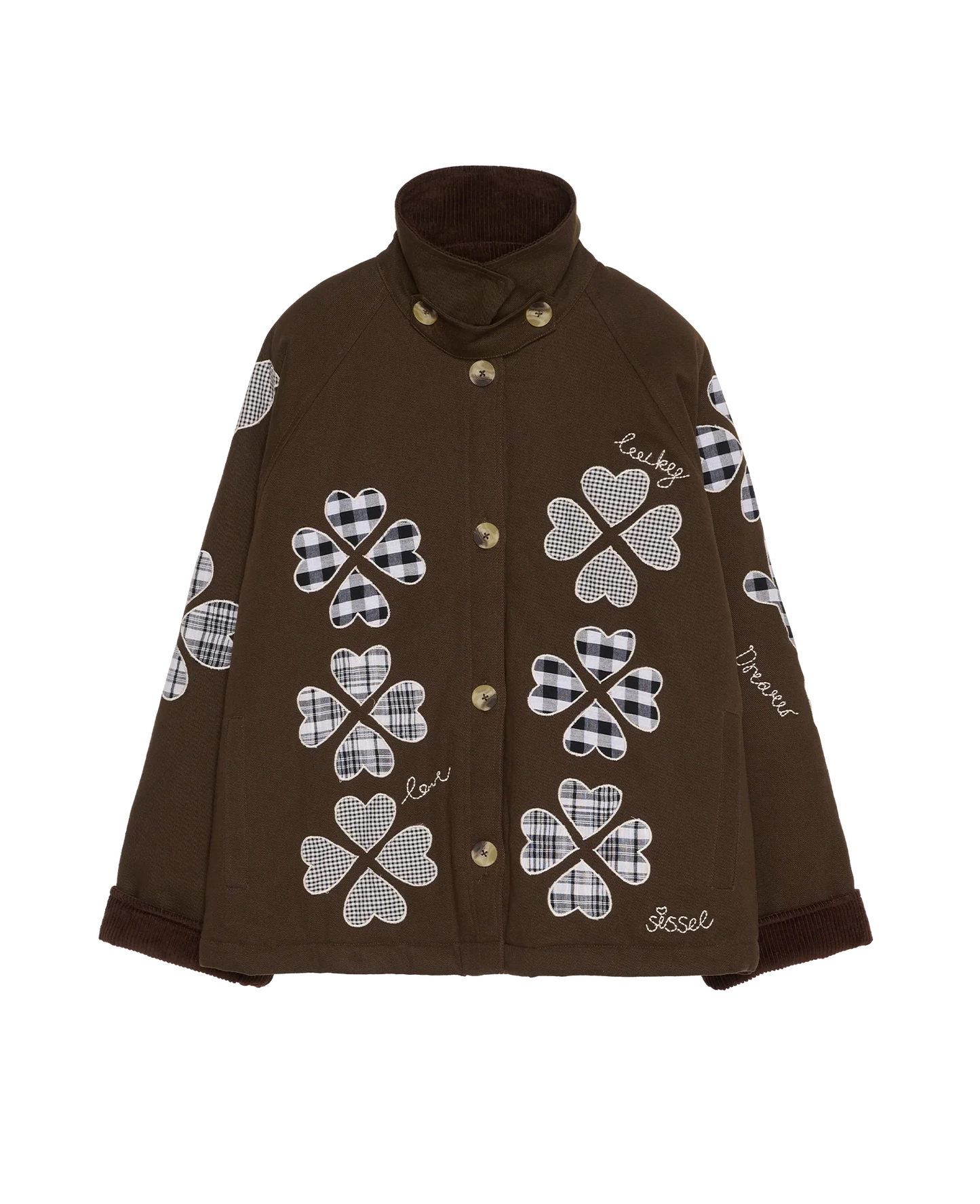 Sissel Edelbo, LILLIBETH JACKET, CHECKED BROWN