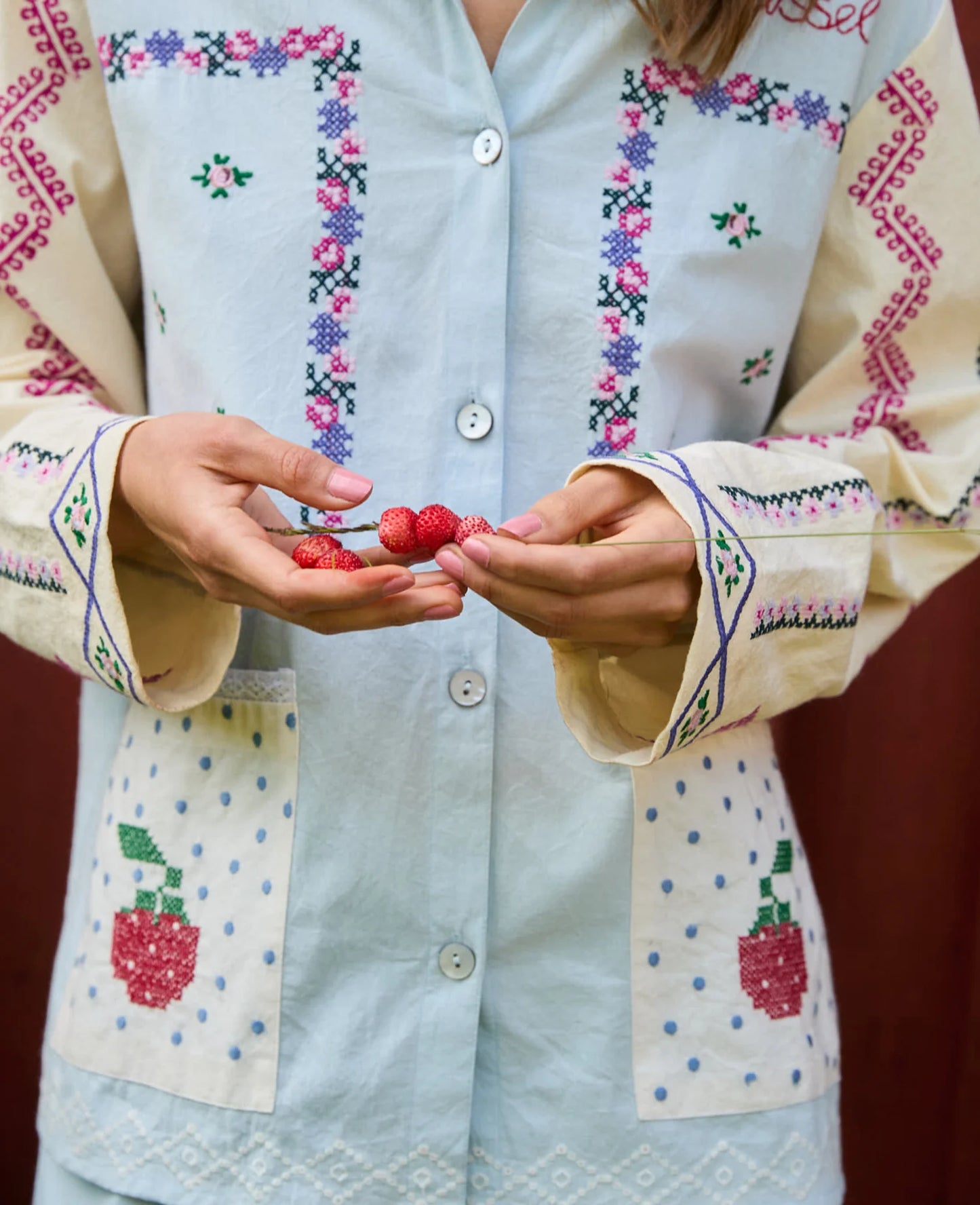 Sissel Edelbo, LOUISE SHIRT, BABY BLUE