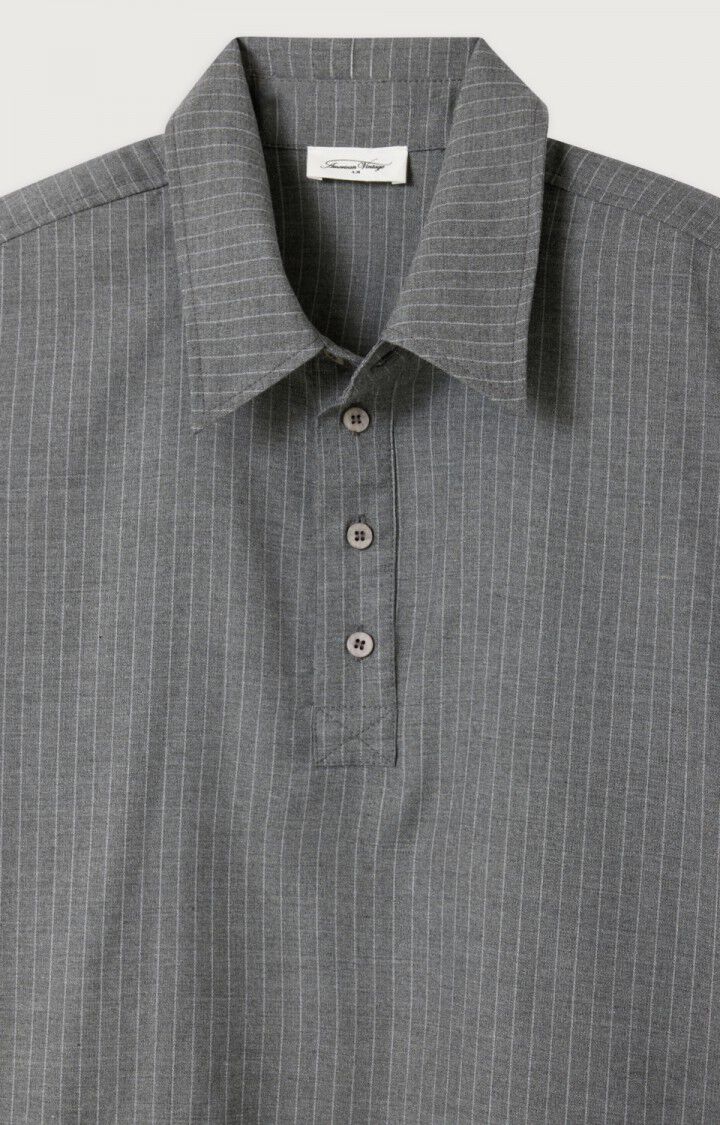 American Vintage, YROWAY Shirt, HEATHER GREY STRIPES