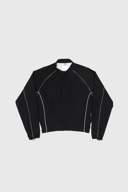 Optimistic Runners, Moto Cut Jacket, Black