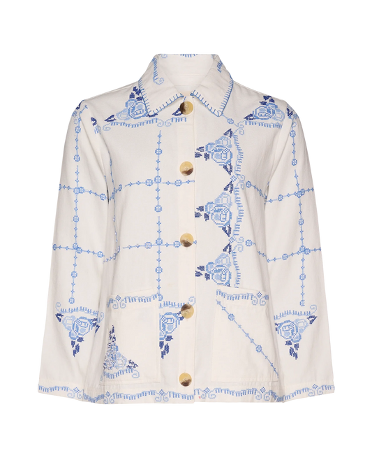 Sissel Edelbo, My Jacket, Ecru Blue