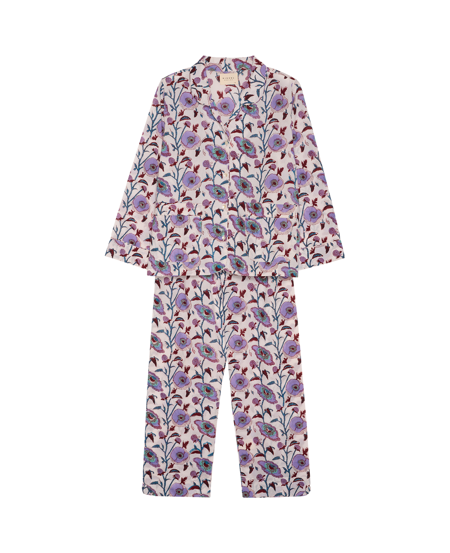 Sissel Edelbo, NUIT PYJAMAS SET, Purple Flower