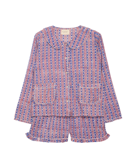 Sissel Edelbo, NUVENA PYJAMAS SET, BLUE STRIPES