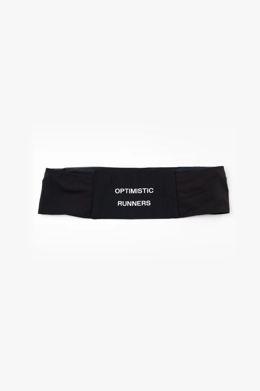 Optimistic Runners, Belt Bag, Black