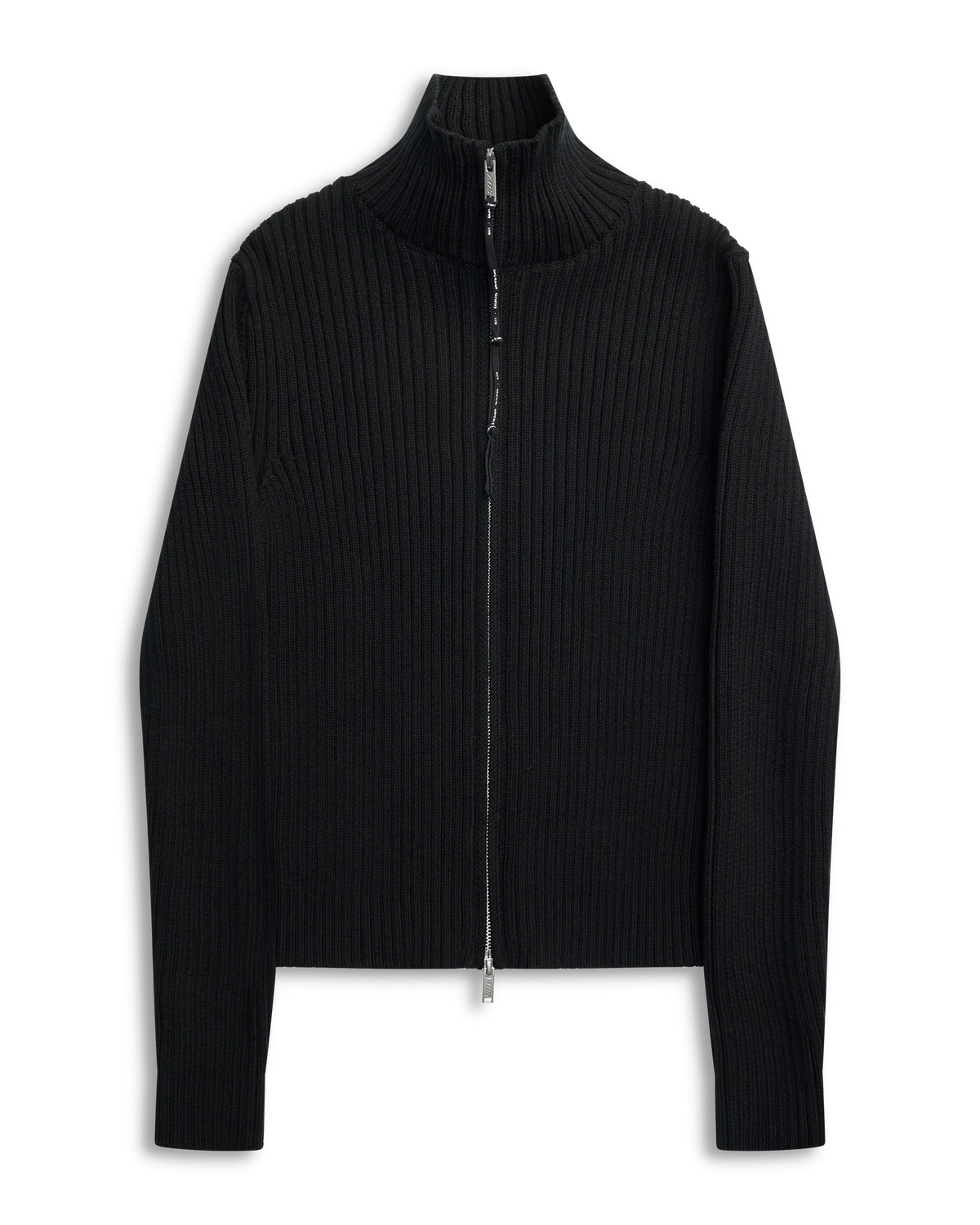 ALIS, PEAROS KNIT SWEATER W/ ZIP, Black