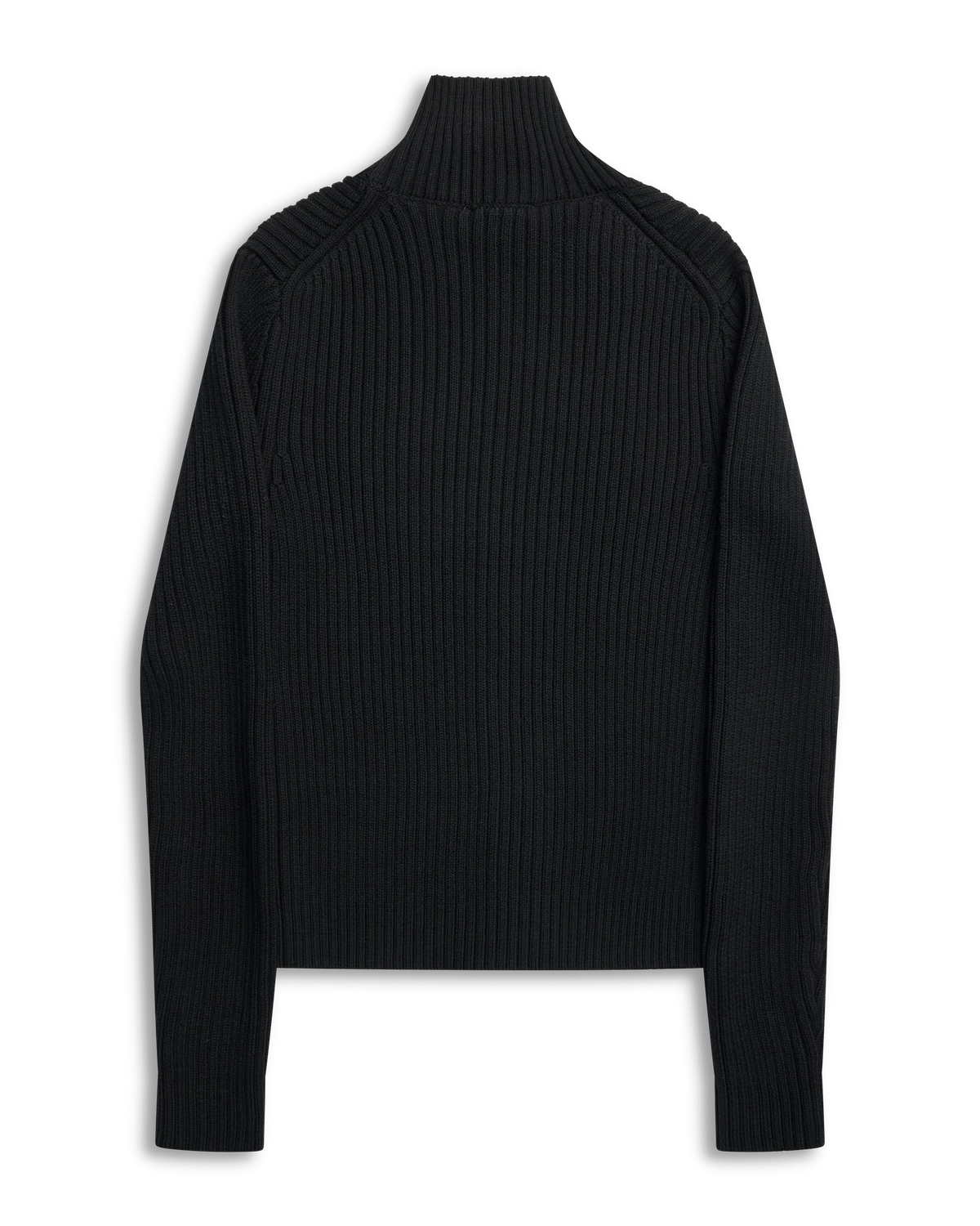ALIS, PEAROS KNIT SWEATER W/ ZIP, Black
