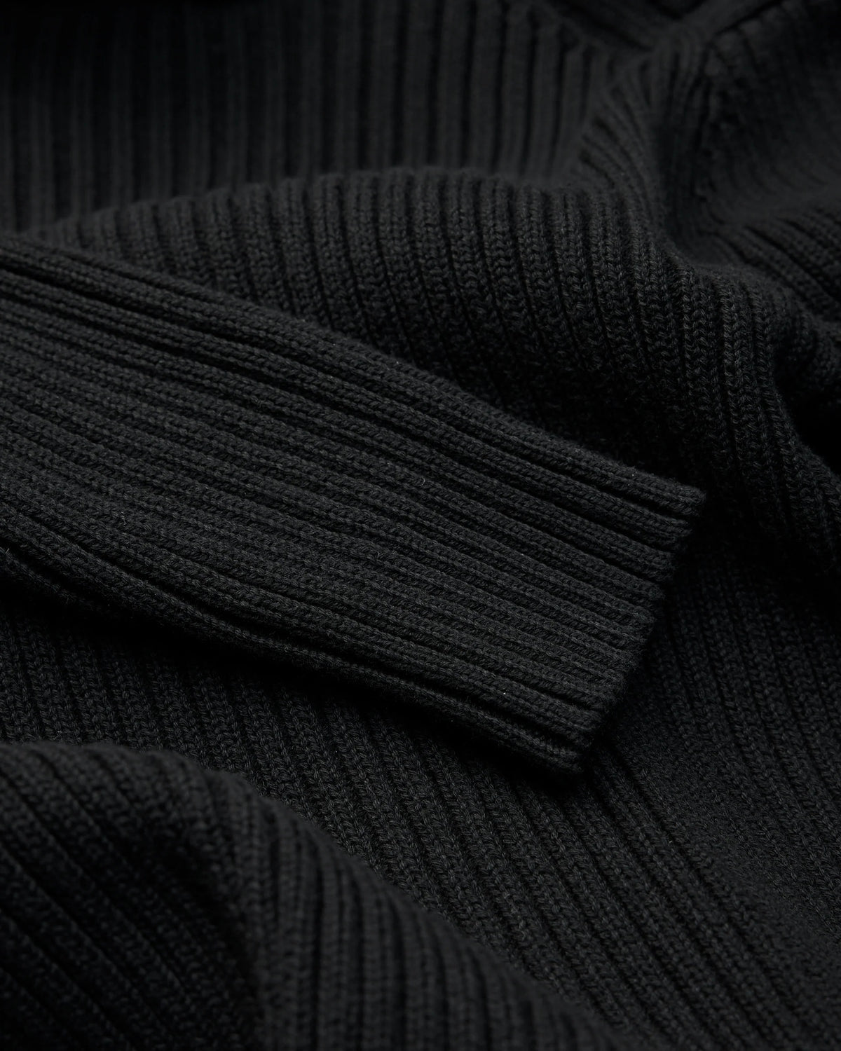 ALIS, PEAROS KNIT SWEATER W/ ZIP, Black