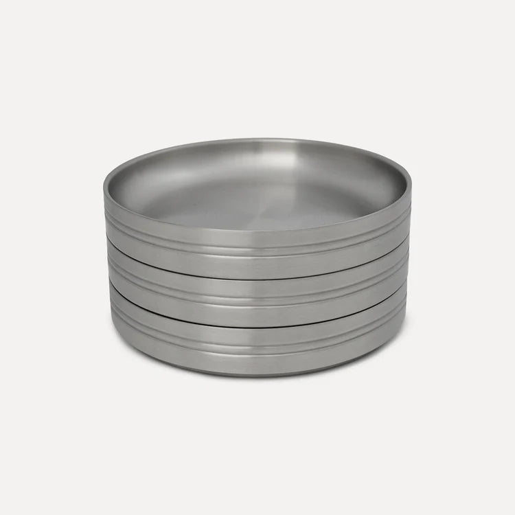 Service Projects, Stainless Steel Pasta Plate / Set of 2
