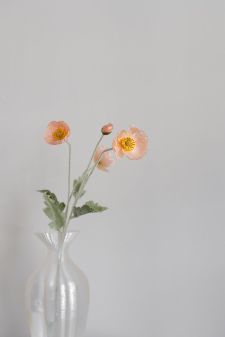 Bloom Objects, Kunstig Valmue, Ferskenfarve