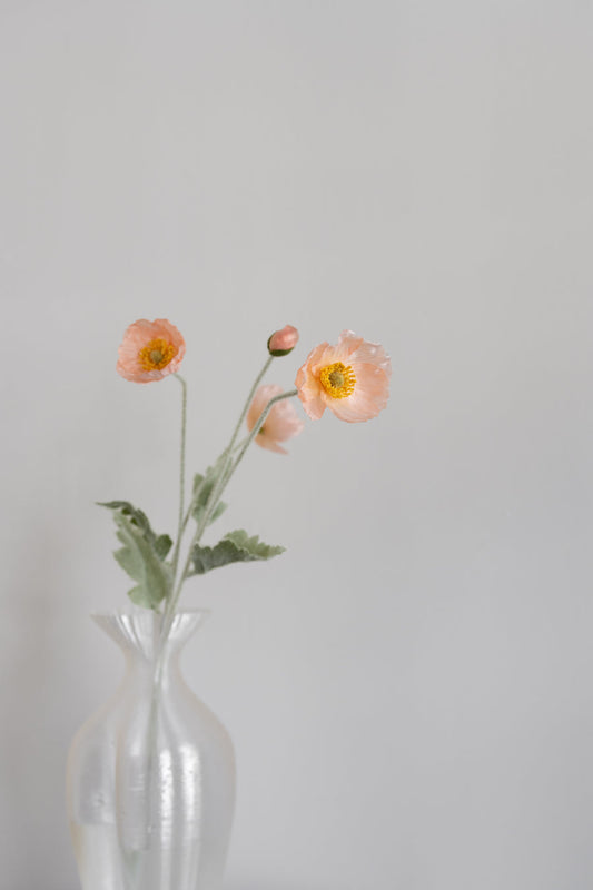 Bloom Objects, Kunstig Valmue, Ferskenfarve