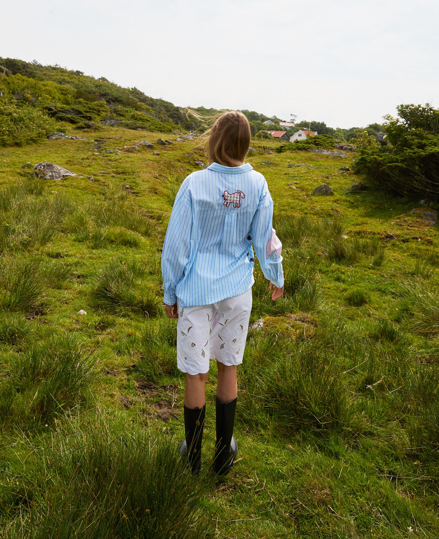 Sissel Edelbo, PIL SHIRT, Green stripes