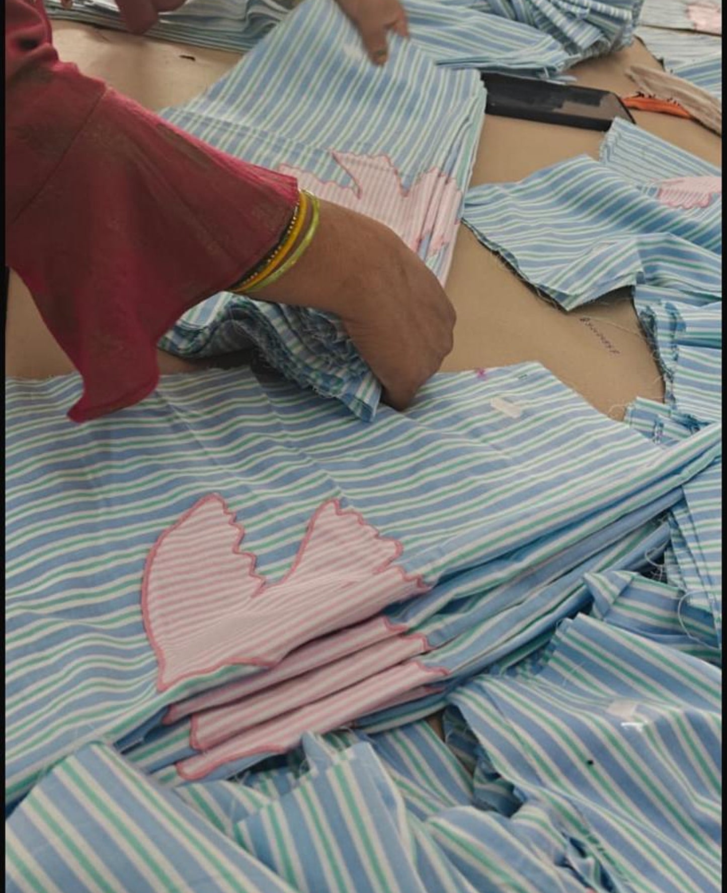 Sissel Edelbo, PIL SHIRT, Green stripes