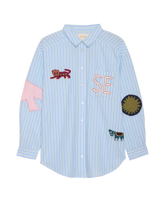 Sissel Edelbo, PIL SHIRT, Green stripes