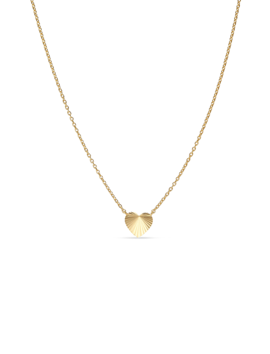 Jane Kønig, Reflection Heart halskæde, Guld