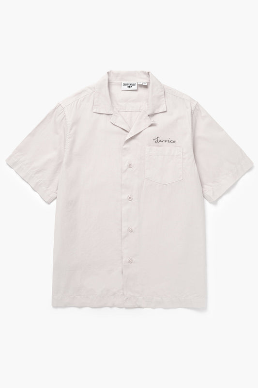 Service Works, Embroidered Resort Shirt, Salt