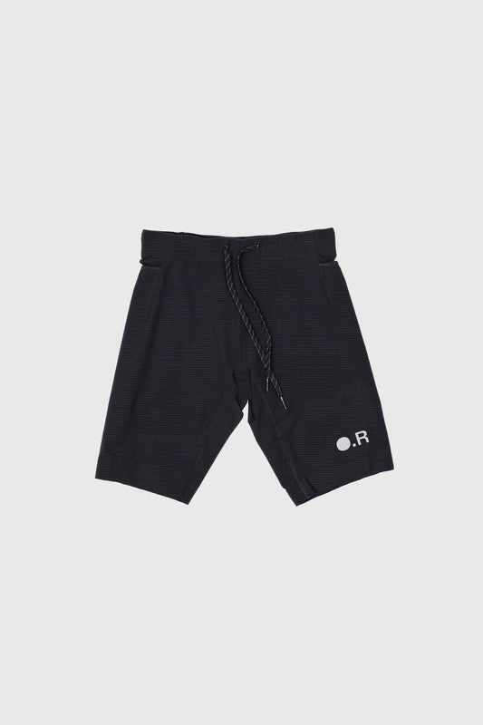 Optimistic Runners, Ruffle Short Tights, Black