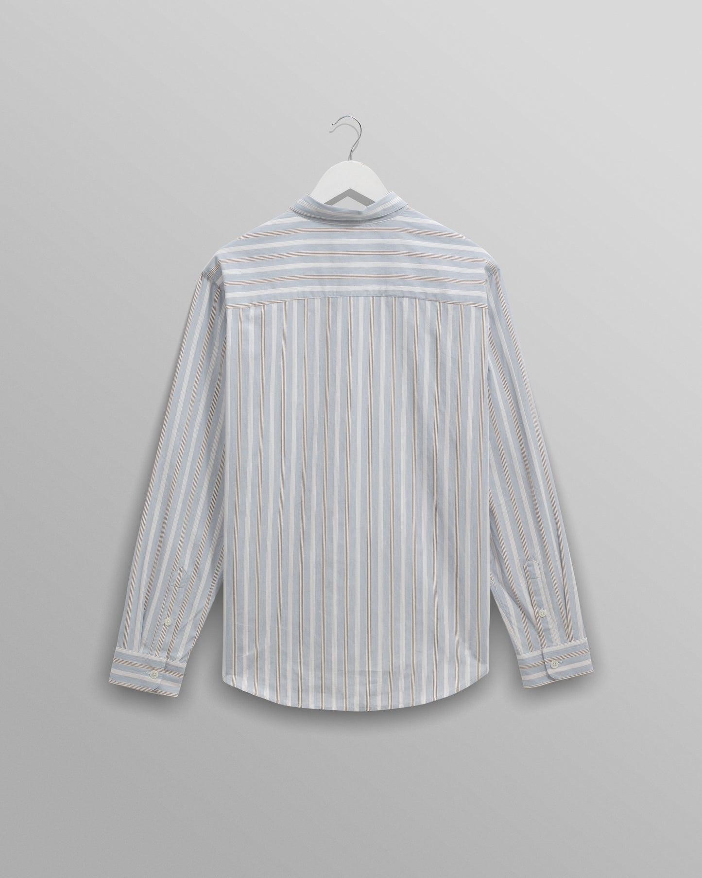WAX London, Shelly Shirt Poplin Dobby Stripe, Light Blue