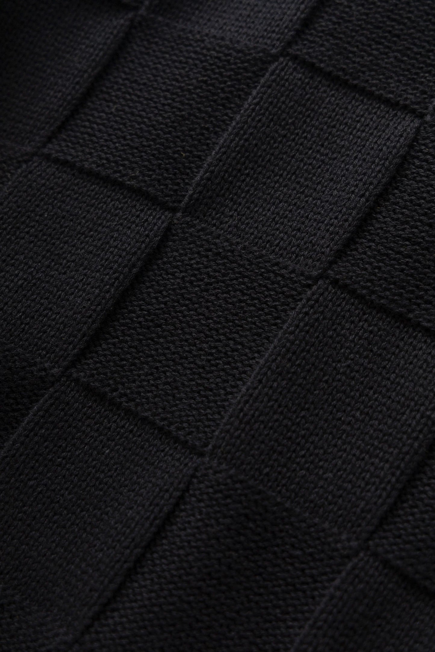 Service Works, Check Knit Crewneck, Black