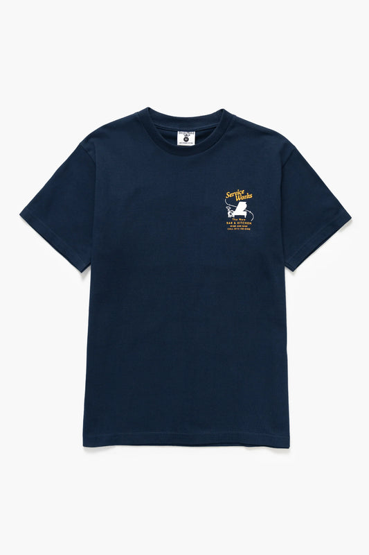 Service Works, Bar & Kitchen Tee, Navy