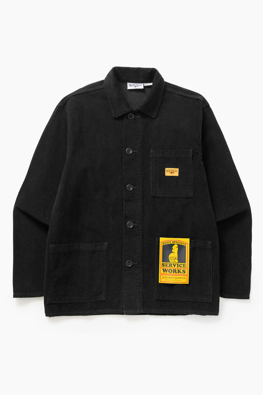 Service Works, Corduroy Chore Shirt, Black