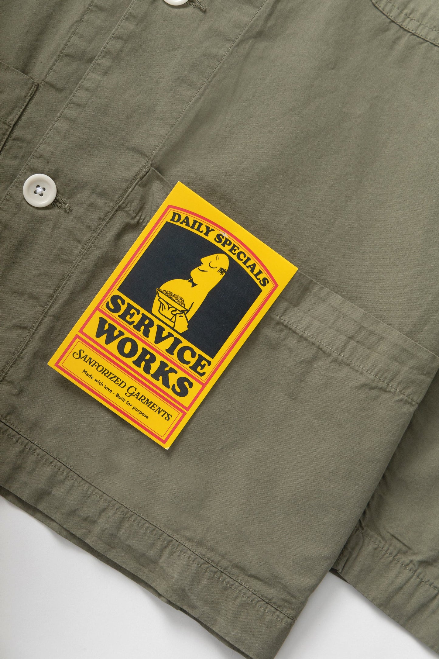 Service Works, Easy Chef Shirt, Olive