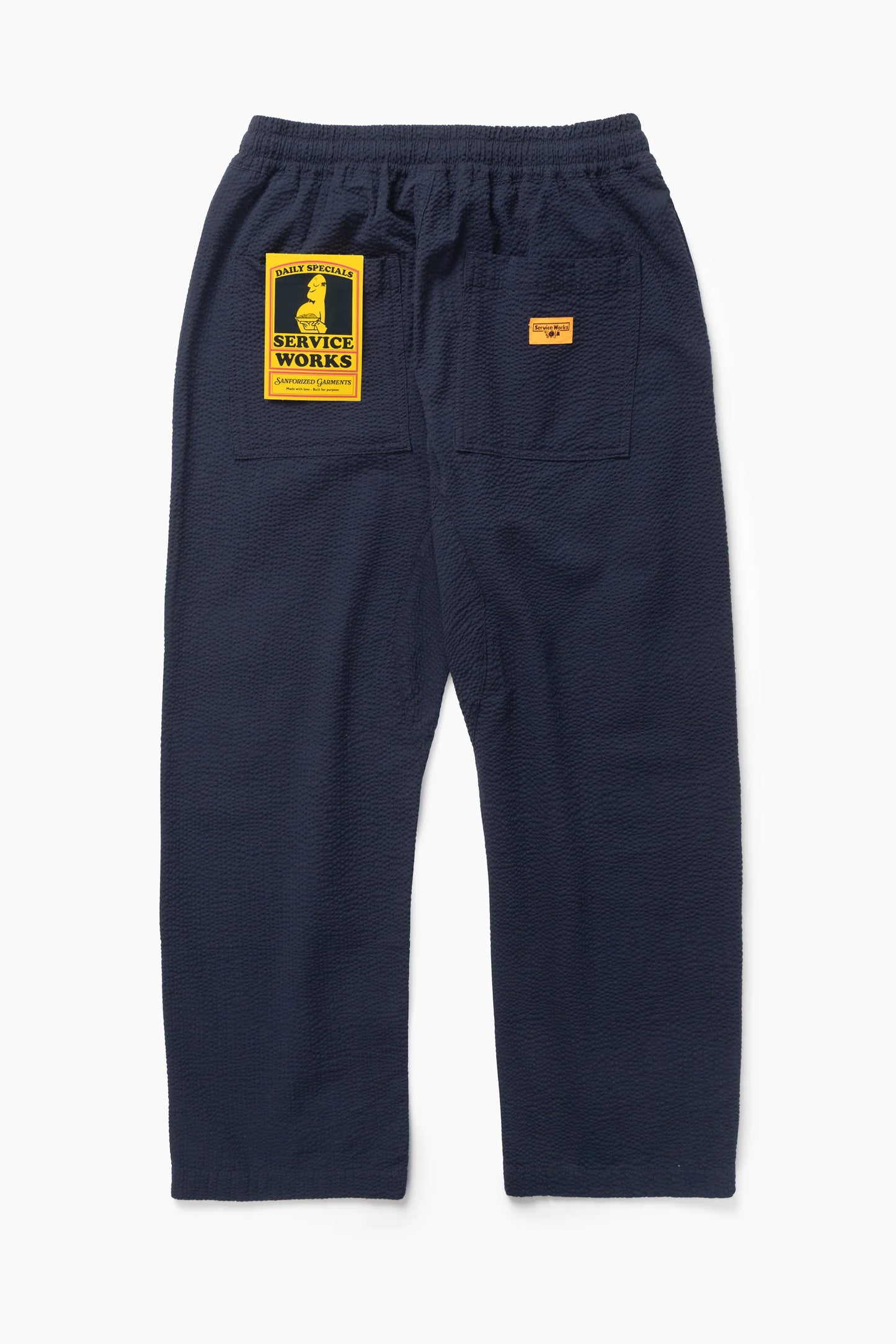 Service Works, Seersucker Chef Pants, Dark Navy