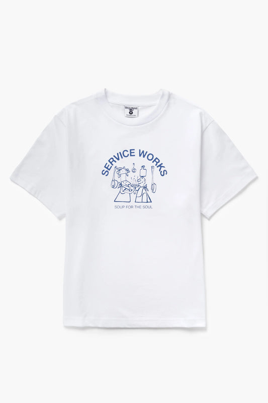 Service Works, Soup For The Soul Tee, White