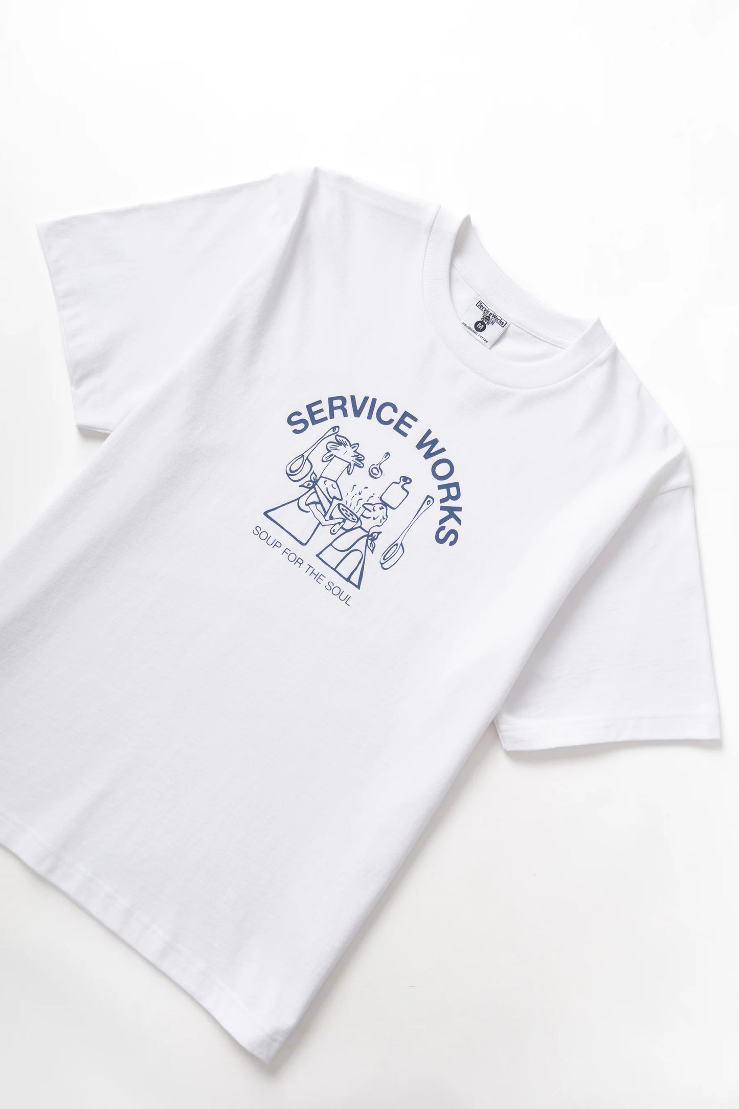 Service Works, Soup For The Soul Tee, White