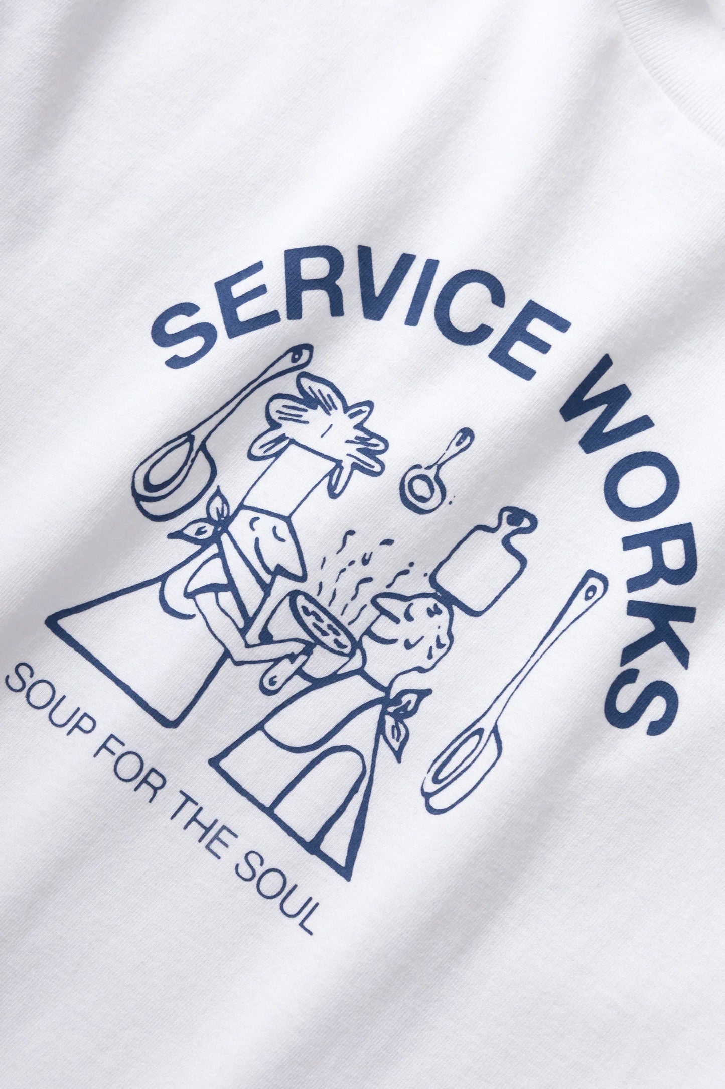 Service Works, Soup For The Soul Tee, White