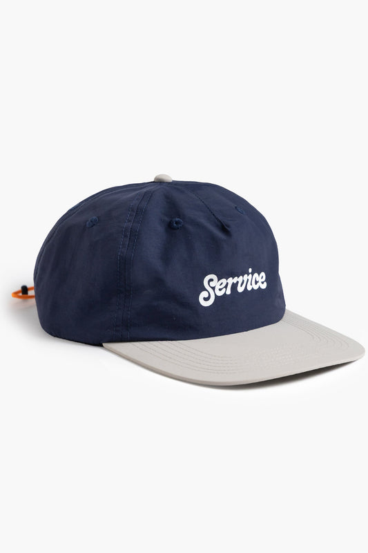 Service Works, Script Surf Cap, Navy & Grey