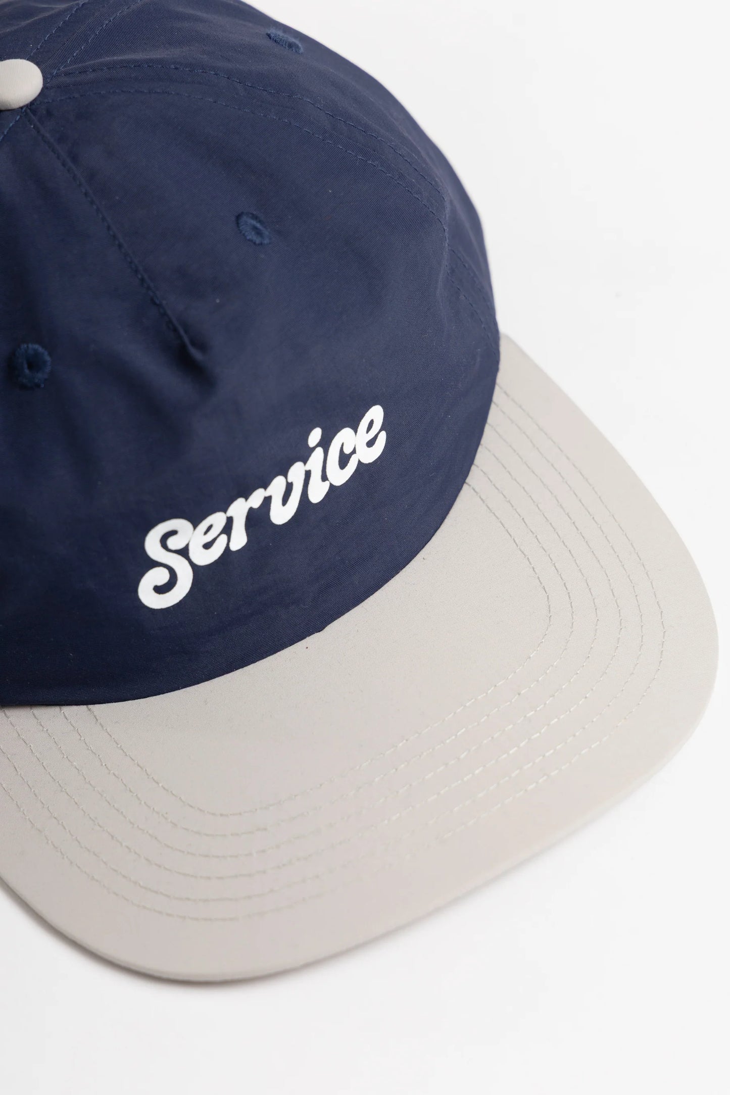Service Works, Script Surf Cap, Navy & Grey